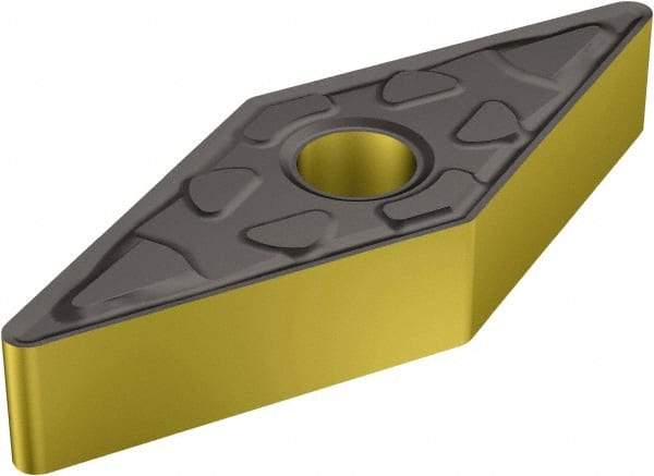 Sandvik Coromant - VNMG332 MM Grade 2220 Carbide Turning Insert - TiCN/AI2O3/TiN Finish, 35° Diamond, 3/8" Inscr Circle, 3/16" Thick, 1/32" Corner Radius - Americas Industrial Supply