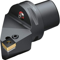 Walter - 95° Lead Angle, Indexable Turning Toolholder - 74mm OAL, Series PCLN-CAPTO-AUSSEN - Americas Industrial Supply