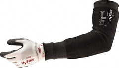 Ansell - Size Narrow, Black HPPE, Spandex, Polyester, Glass & Polyamide Cut Resistant Sleeve - 16" Long Sleeve, Cut Resistance Level A4, Continuous Knit Cuff - Americas Industrial Supply