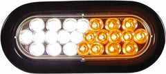 Buyers Products - Quad Flash Rate, Recessed Mount Emergency Strobe Light Assembly - Powered by 12 to 24 Volts, Amber & Clear - Americas Industrial Supply