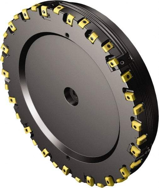 Sandvik Coromant - 355mm Cut Diam, 308.65mm Arbor Hole, 0.9mm Max Depth of Cut, 25° Indexable Chamfer & Angle Face Mill - 24 Inserts, CoroMill 425 -1707 Insert, Left Hand Cut, Series CoroMill 425 - Americas Industrial Supply