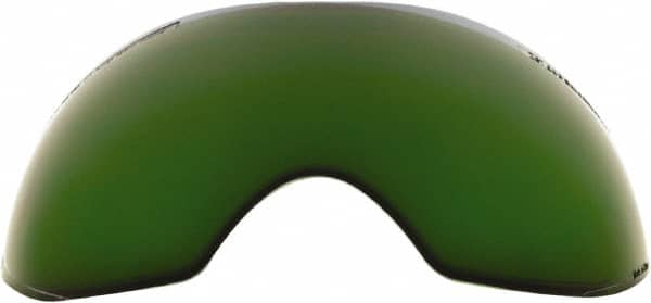 Save Phace - 11" Wide x 3-3/4" High, Lens Shade 5, Polycarbonate Lens - 5/8" Thick, Green, Inside Mount - Americas Industrial Supply