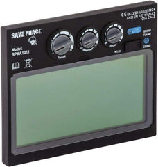 Save Phace - 3.82" Wide x 1.85" High, Lens Shade 4/9 to 13, Polycarbonate Auto-Darkening Filter - 1/4" Thick, Green, Inside Mount - Americas Industrial Supply