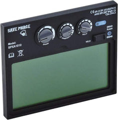 Save Phace - 3.82" Wide x 1.85" High, Lens Shade 4/9 to 13, Polycarbonate Auto-Darkening Filter - 1/4" Thick, Green, Inside Mount - Americas Industrial Supply