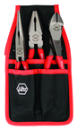 Soft Grip Pliers Belt Pack Pouch Set with High Lev; Combo & Long Nose in Belt Pack Pouch. 3 Pc. Set - Americas Industrial Supply