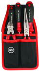 Soft Grip Belt Pack Pouch Set With Slotted & Philips Drivers Diagonal Cutters & Long Nose Pliers. 5 Pc. Set - Americas Industrial Supply