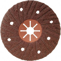 Camel Grinding Wheels - 5" Diam 7/8" Hole 16 Grit Fiber Disc - Coarse Grade, Aluminum Oxide, 12,250 Max RPM, Series Semi Flex Red Fiber - Americas Industrial Supply