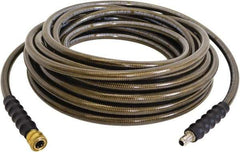 Simpson - 4,500 Max psi Fixed Pressure Washer Hose - 50' Long, Polyurethane, NPT, Female & Male - Americas Industrial Supply