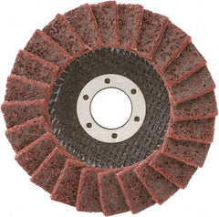 Camel Grinding Wheels - 80 Grit, 4-1/2" Disc Diam, 5/8-11 Center Hole, Type 29 Aluminum Oxide Flap Disc - 13,300 Max RPM, Non-Woven Backing, Arbor Attaching System, Non-Woven - Americas Industrial Supply