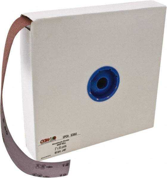 Camel Grinding Wheels - 2" x 50 Yd 180 Grit Aluminum Oxide Shop Roll - Very Fine Grade - Americas Industrial Supply