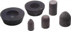 Camel Grinding Wheels - Type 18, 1-1/2" Max Diam, 2-1/2" Head Thickness, 16 Grit Square Tip Plug - Aluminum Oxide, Coarse Grade, 5/8-11 Shank Thread - Americas Industrial Supply