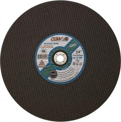 Camel Grinding Wheels - 12" 24 Grit Aluminum Oxide Cutoff Wheel - 5/32" Thick, 1" Arbor, 5,100 Max RPM - Americas Industrial Supply