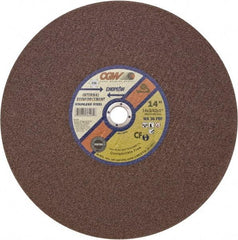Camel Grinding Wheels - 14" 24 Grit Aluminum Oxide Cutoff Wheel - 5/32" Thick, 1" Arbor, 5,500 Max RPM - Americas Industrial Supply