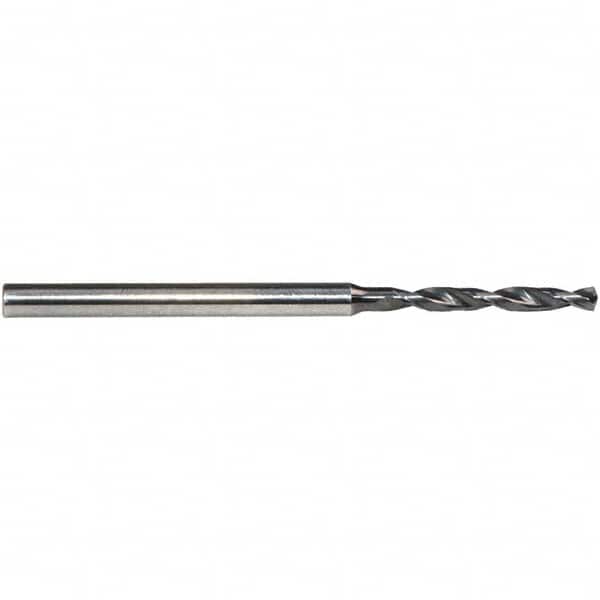 Emuge - 1.28mm, 140° Point, Solid Carbide Micro Drill Bit - Americas Industrial Supply