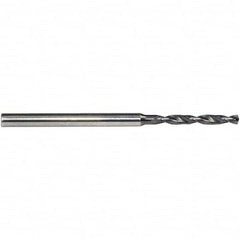 Emuge - 1.28mm, 140° Point, Solid Carbide Micro Drill Bit - Americas Industrial Supply