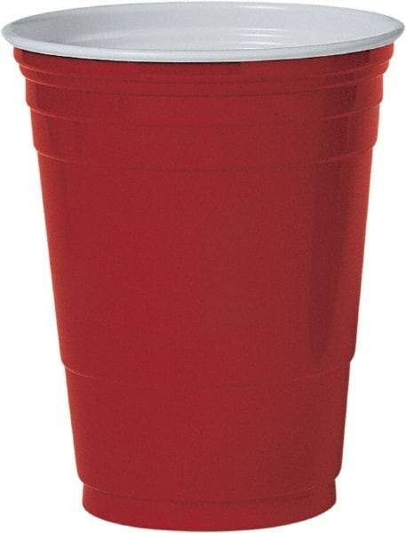 Solo - Plastic Party Cold Cups, 16 oz - Red - Americas Industrial Supply