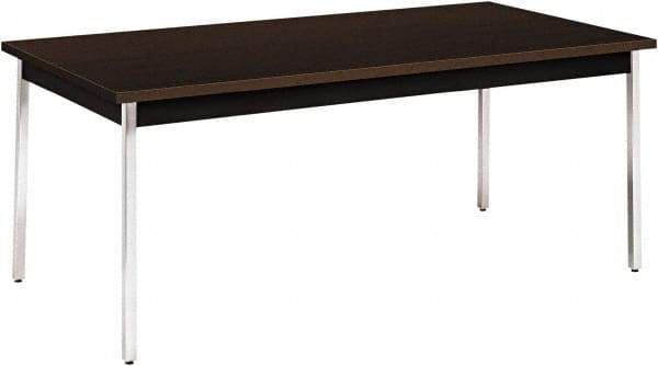 Hon - 36" Long x 72" Wide x 29" High, Utility Table - Mocha & Black - Americas Industrial Supply