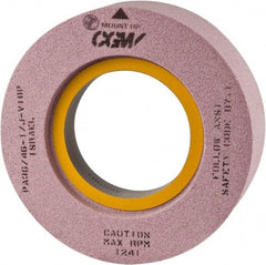 Camel Grinding Wheels - 20" Diam x 10" Hole x 6" Thick, I Hardness, 46 Grit Surface Grinding Wheel - Silicon Carbide, Type 7, Coarse Grade, Vitrified Bond, Two-Side Recess - Americas Industrial Supply