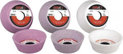 Camel Grinding Wheels - 4" Diam, 1-1/4" Hole Size, 1-1/2" Overall Thickness, 46 Grit, Type 11 Tool & Cutter Grinding Wheel - Medium Grade, Aluminum Oxide, K Hardness, Vitrified Bond - Americas Industrial Supply