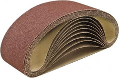 Camel Grinding Wheels - 4" Wide x 132" OAL, 50 Grit, Aluminum Oxide Abrasive Belt - Aluminum Oxide, Medium, Coated, J Weighted Paper Backing, Dry, Series PAOJ - Americas Industrial Supply