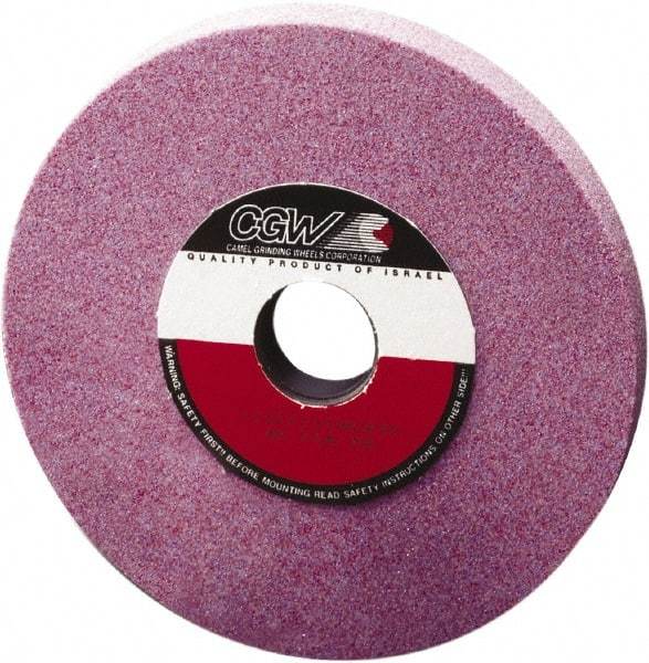Camel Grinding Wheels - 7" Diam x 1-1/4" Hole x 1/2" Thick, I Hardness, 46 Grit Surface Grinding Wheel - Ceramic, Type 1, Medium Grade, Vitrified Bond, No Recess - Americas Industrial Supply