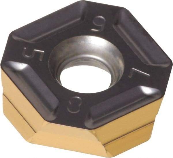 Iscar - IQ845 SYHU070400 ADN Grade IC830 Carbide Milling Insert - TiAlN/TiN Finish, 0.1654" Thick, 0.5433" Inscribed Circle - Americas Industrial Supply