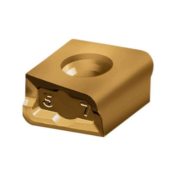 Walter - LNHU080304 F57T Grade WKP25S Carbide Milling Insert - TiCN/Al2O3/TiCN Finish, 0.1378" Thick, 0.4mm Corner Radius - Americas Industrial Supply