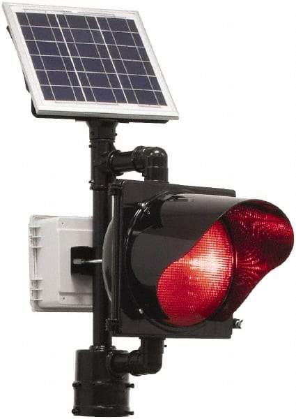 TAPCO - 13 Watt LED Roadway Light - Red Polycarbonate Lens, Pole Mount - Americas Industrial Supply