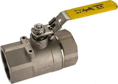 Apollo - 2" Pipe, Standard Port, Stainless Steel Standard Ball Valve - 2 Piece, NPT Ends, Locking Lever Handle, 600 WOG, 150 WSP - Americas Industrial Supply