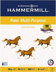 Hammermill - 8-1/2" x 11" White Copy Paper - Use with Plain Paper Office Equipment - Americas Industrial Supply