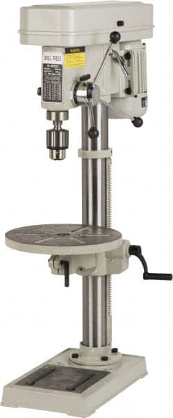 Enco - 330mm Swing, Step Pulley Drill Press - 16 Speed, 3/4 hp, Single Phase - Americas Industrial Supply