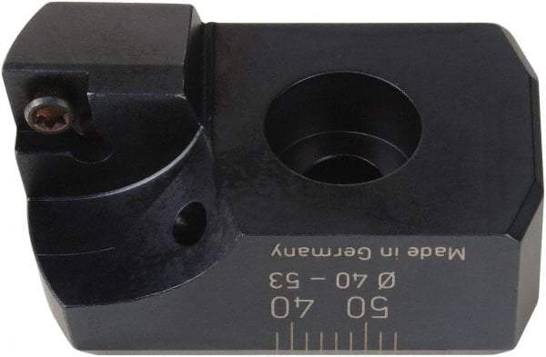 WOHLHAUPTER - CCMT06 Insert Style, 2.52" OAL, Replaceable Boring Bar Head - 0.6299" Shank Diam, Multi Use Tool, 92° Lead Angle, 2.52" Back of Bar to Cutting Edge, 2.087" Max Bore Diam, Through Coolant, Series Wohlhaupter 019 - Americas Industrial Supply