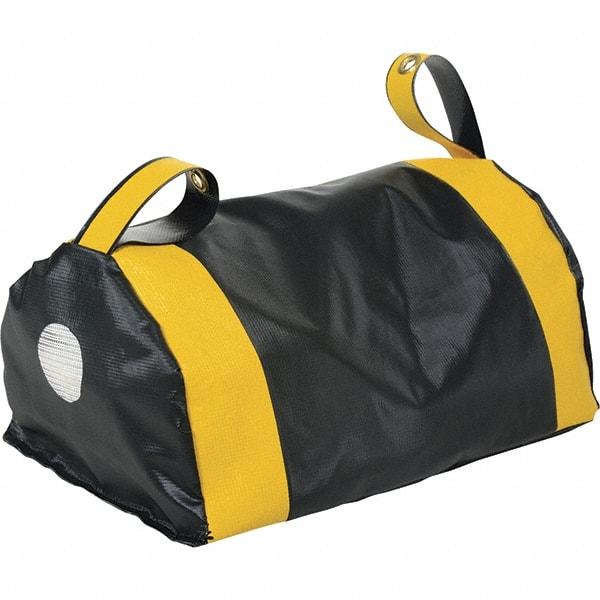 Vestil - Vinyl Duffel Bag (Style) Dock Seal Draft Blocker - 18" Strip Width x 12" Strip Thickness, Black - Americas Industrial Supply