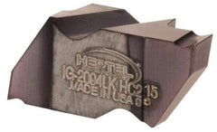 Hertel - 2094IG K Grade HC215, 2.39mm Cutting Width Carbide Grooving Insert - 2.79mm Max Depth of Cut, Left Hand, TiAlN Finish - Americas Industrial Supply