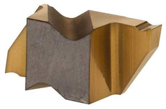 Hertel - 2031IG K Grade HC120, 0.79mm Cutting Width Carbide Grooving Insert - 1.27mm Max Depth of Cut, Right Hand, TiN Finish - Americas Industrial Supply
