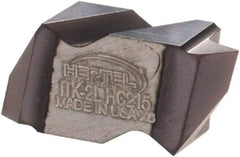 Hertel - ITK2 Grade HC215, Internal/External 60° V Threading Insert - 0.6 to 1.75mm & 14 to 44 TPI Ext Pitch, 10 to 20mm & 12 to 24 TPI Int Pitch, Left Hand Insert, TiAlN Finish, Carbide - Americas Industrial Supply