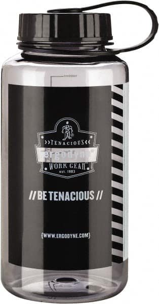 Ergodyne - 0.25 Gal Water Bottle Pouch - Plastic, Gray - Americas Industrial Supply