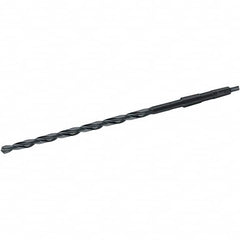 Walter-Titex - 17.5mm, 2MT 118° Point High Speed Steel Taper Shank Drill Bit - Oxide Finish, 245mm Flute Length, 370mm OAL, Spiral Flute, Series A4611 - Americas Industrial Supply