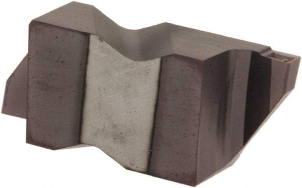Tool-Flo - 3088FLG Grade AC3, 0.088" Cutting Width Carbide Grooving Insert - 0.18" Max Depth of Cut, Left Hand, .005 to .010" Corner Radius, AlTiN Finish - Americas Industrial Supply