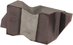Tool-Flo - 3088FLG Grade AC3, 0.088" Cutting Width Carbide Grooving Insert - 0.18" Max Depth of Cut, Left Hand, .005 to .010" Corner Radius, AlTiN Finish - Americas Industrial Supply