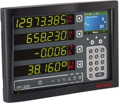 Newall - 2 Axis, 14" X-Axis Travel, 200" Z-Axis Travel, Lathe DRO System - 5µm/10µm Resolution, 10µm Accuracy, Digital Display - Americas Industrial Supply