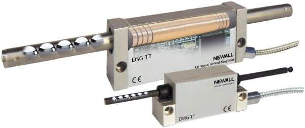 Newall - 2" Max Measuring Range, 1, 2, 5 & 10 µm Resolution, 9" Scale Length, Inductive DRO Linear Scale - 5 µm Accuracy, IP67, 11-1/2' Cable Length, Series DMG-TT - Americas Industrial Supply