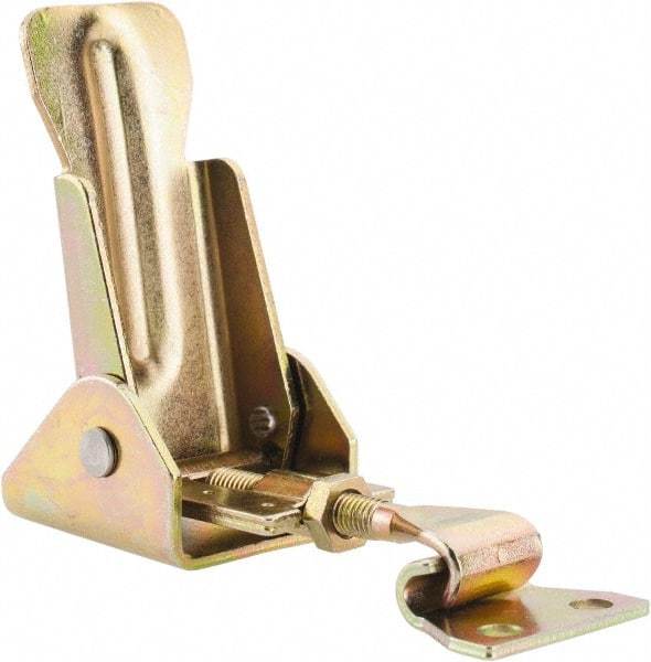 Value Collection - 3-13/32" Long x 1-3/16" Wide, Adjustable Toggle Latch - Steel, with Yellow Chromate Finish - Americas Industrial Supply