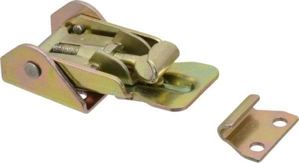 Value Collection - 3-13/32" Long x 1-3/16" Wide, Adjustable Toggle Latch - Steel, with Yellow Chromate Finish - Americas Industrial Supply