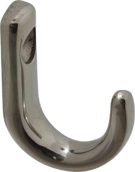 Sugatsune - 23/64" Wide x 1-1/8" High x 5/32" Thick, Wall Hook - 7/8" Projection, Polished - Americas Industrial Supply