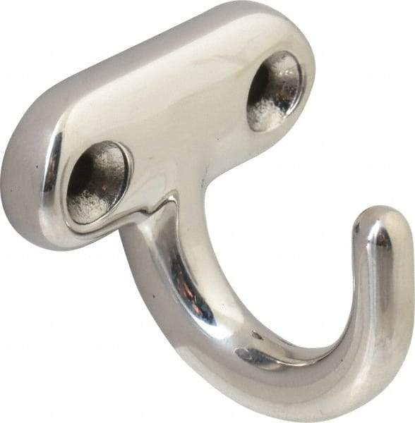 Sugatsune - 1-3/32" Wide x 1" High x 5/32" Thick, Wall Hook - 1" Projection, Polished - Americas Industrial Supply