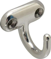 Sugatsune - 1-27/64" Wide x 1-5/16" High x 7/32" Thick, Wall Hook - 1-1/4" Projection, Polished - Americas Industrial Supply