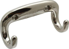 Sugatsune - 3-1/2" Wide x 1-3/8" High x 13/64" Thick, Dbl. Wall Hook - 1" Projection, Polished - Americas Industrial Supply