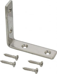 Sugatsune - 2-13/32" Long x 19/32" Wide, 18-8 Stainless Steel, Corner Brackets - Americas Industrial Supply