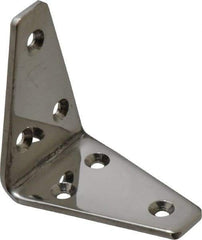 Sugatsune - 2-3/16" Long x 1-3/8" Wide, 18-8 Stainless Steel, Wide Corner Brackets - Americas Industrial Supply